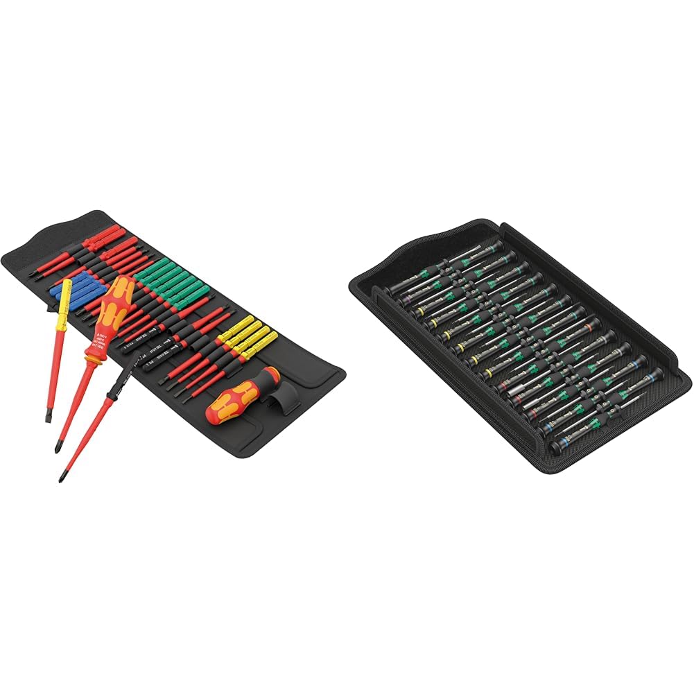 Wera 05006617001 Kraftform Kompakt VDE Big Pack 1, 26-teilig & 05134000001 Kraftform Micro Big Pack