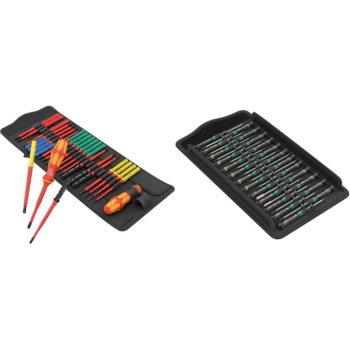 Wera 05006617001 Kraftform Kompakt VDE Big Pack 1, 26-teilig & 05134000001 Kraftform Micro Big Pack
