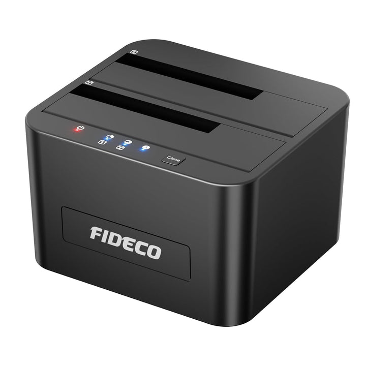FIDECO Festplatten Dockingstation, USB3.0 SATA HDD Dockingstation für 2,5 und 3,5 Zoll SATA HDD / SS
