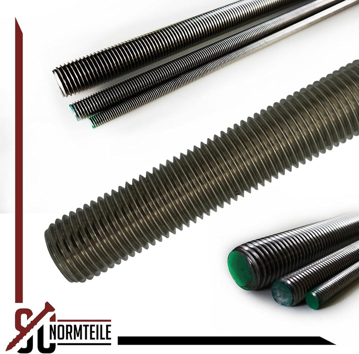 Gewindestange - M5 x 1000 mm - (10 Stück) - DIN 976 / DIN 975 - rostfreier Edelstahl A2 V2A - SC976