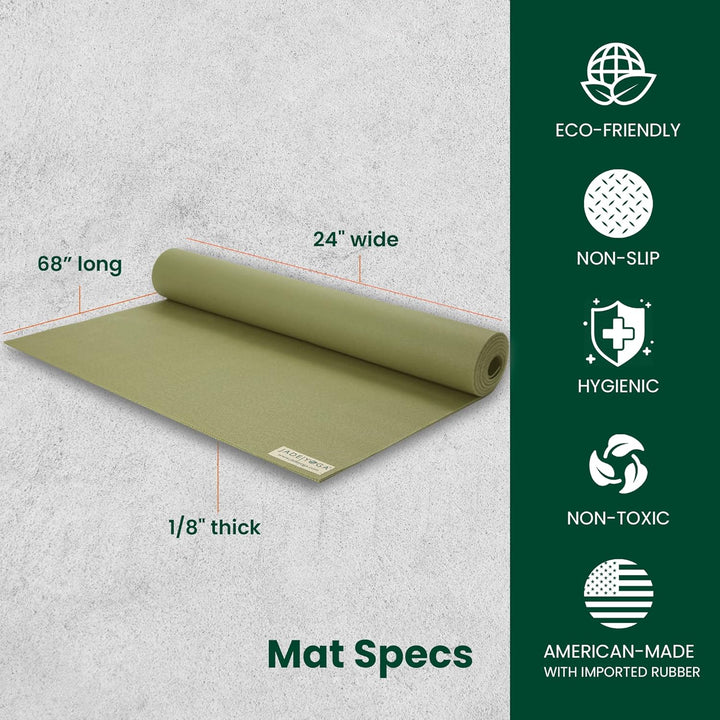 Jade Travel Yoga Mat 68-inch Olivgrün, 68-inch Olivgrün