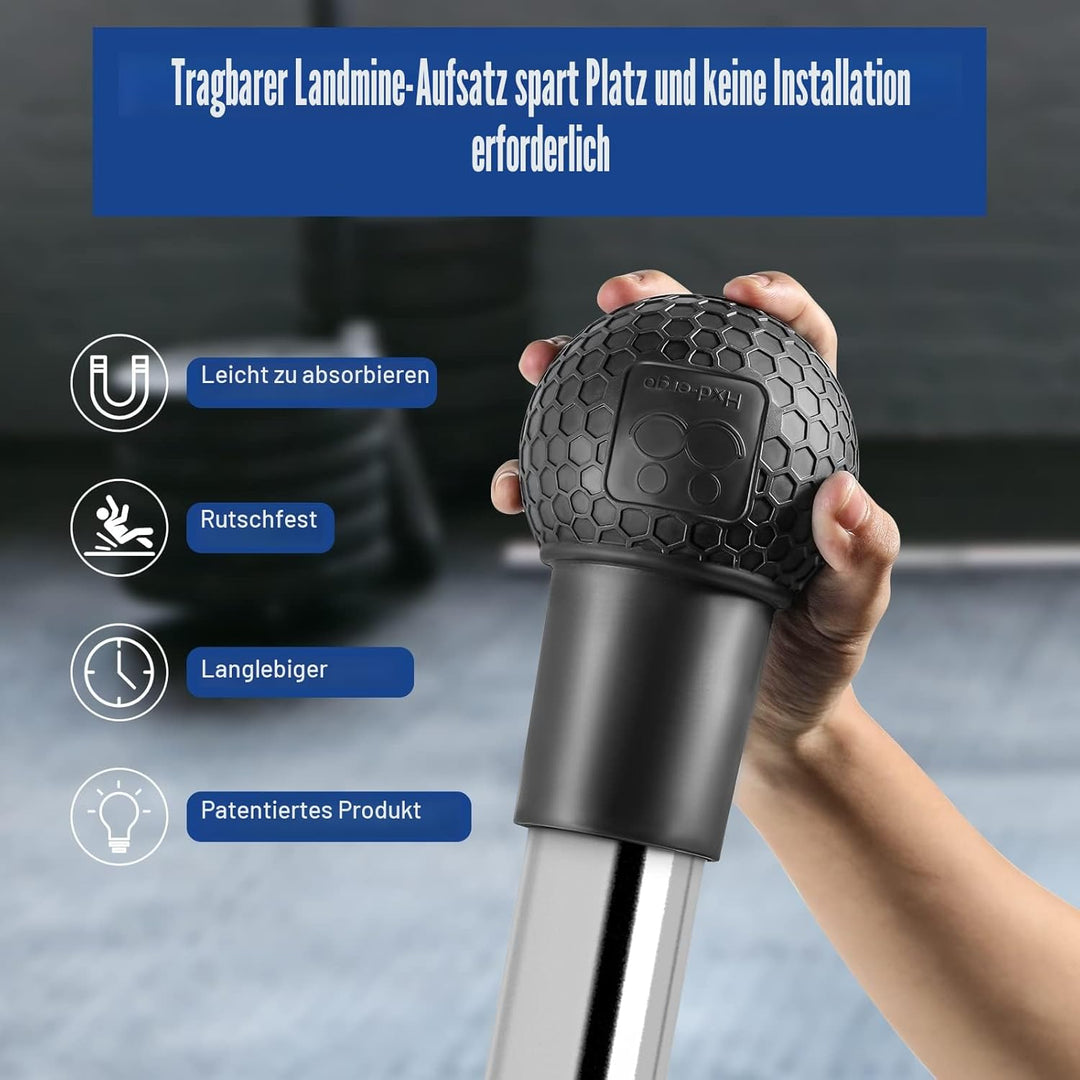 HXD-ERGO Landmine Aufsatz für Langhantel, Langhantel Zubehör Landmine Base Griffe für 2" Olympiastan