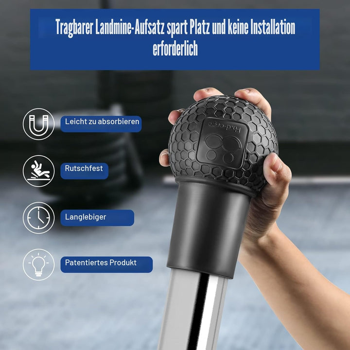 HXD-ERGO Landmine Aufsatz für Langhantel, Langhantel Zubehör Landmine Base Griffe für 2" Olympiastan