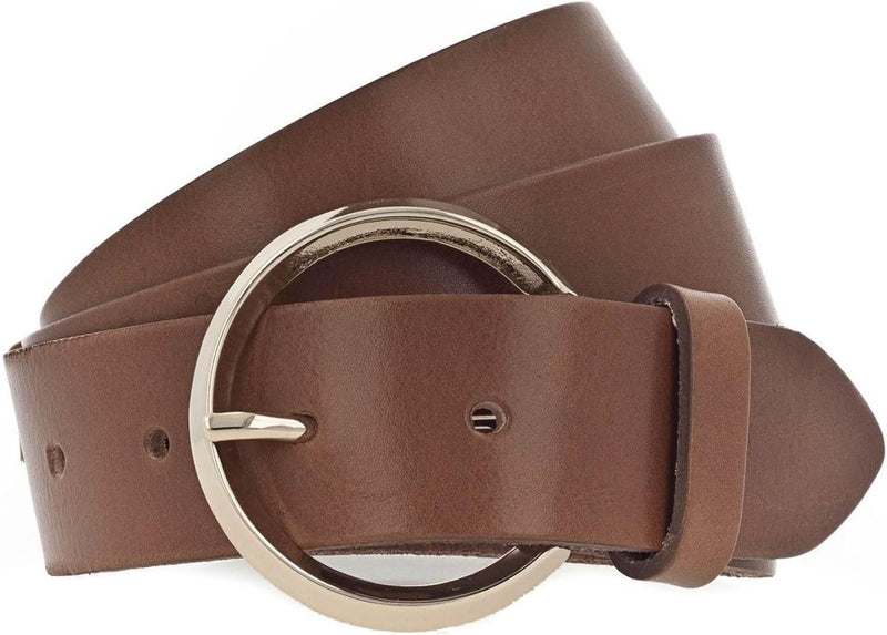 Vanzetti 35mm Full Leather Belt W85 Cognac