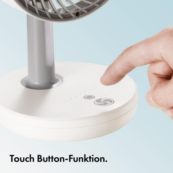 VonHaus 26cm Tischventilator – Leichter, Tragbarer, USB Mini Ventilator, 3 Stufen – Um 45° Neigbar,
