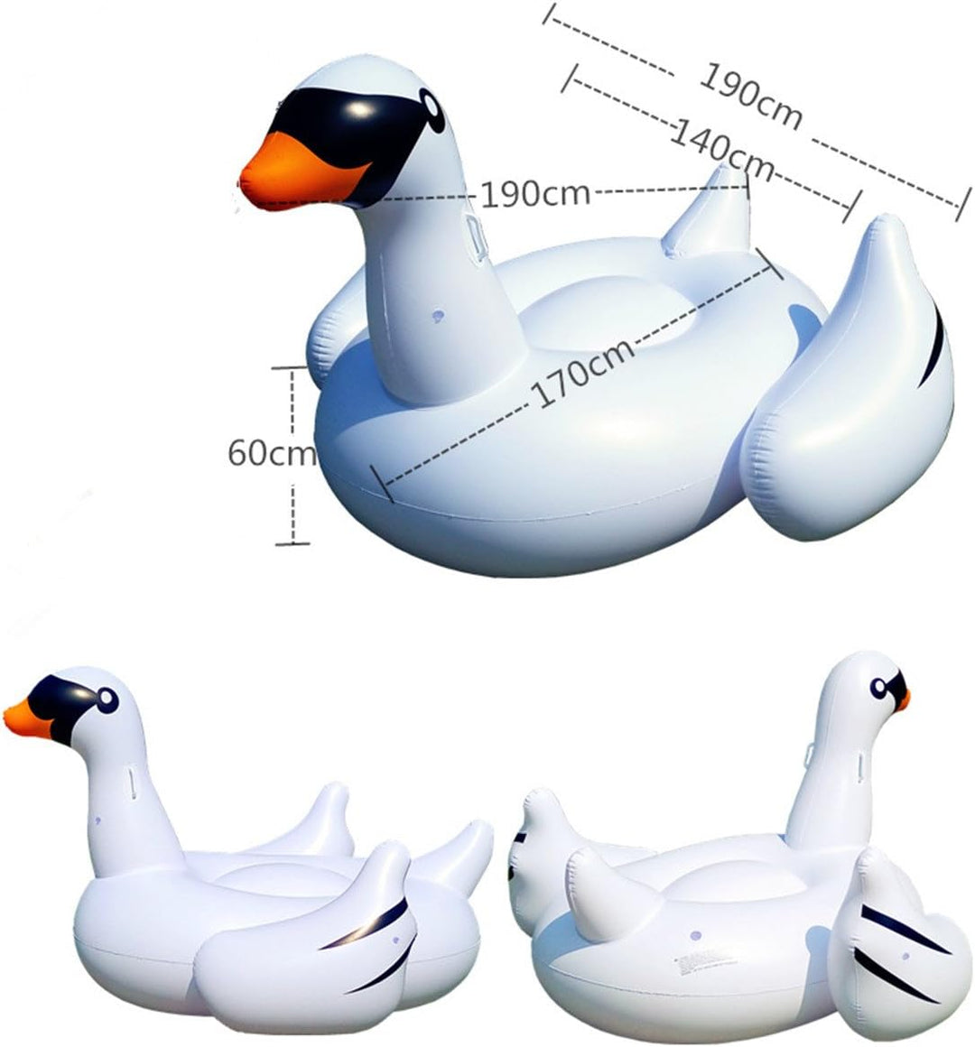 Aufblasbarer riesiger Flacher Mund weisser Schwan Lianshi Rideable Pool Folat Sommer-Spielzeug-Pool