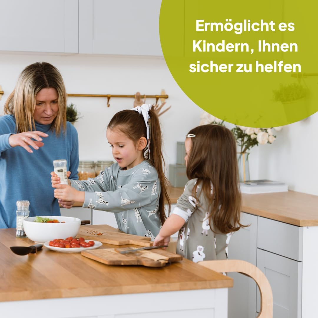 Klappbarer Lernturm mit Sitzfunktion, 45 cm Stehhöhe, Step’n’Sit, Lernturm mit Sitz und Tisch umklap