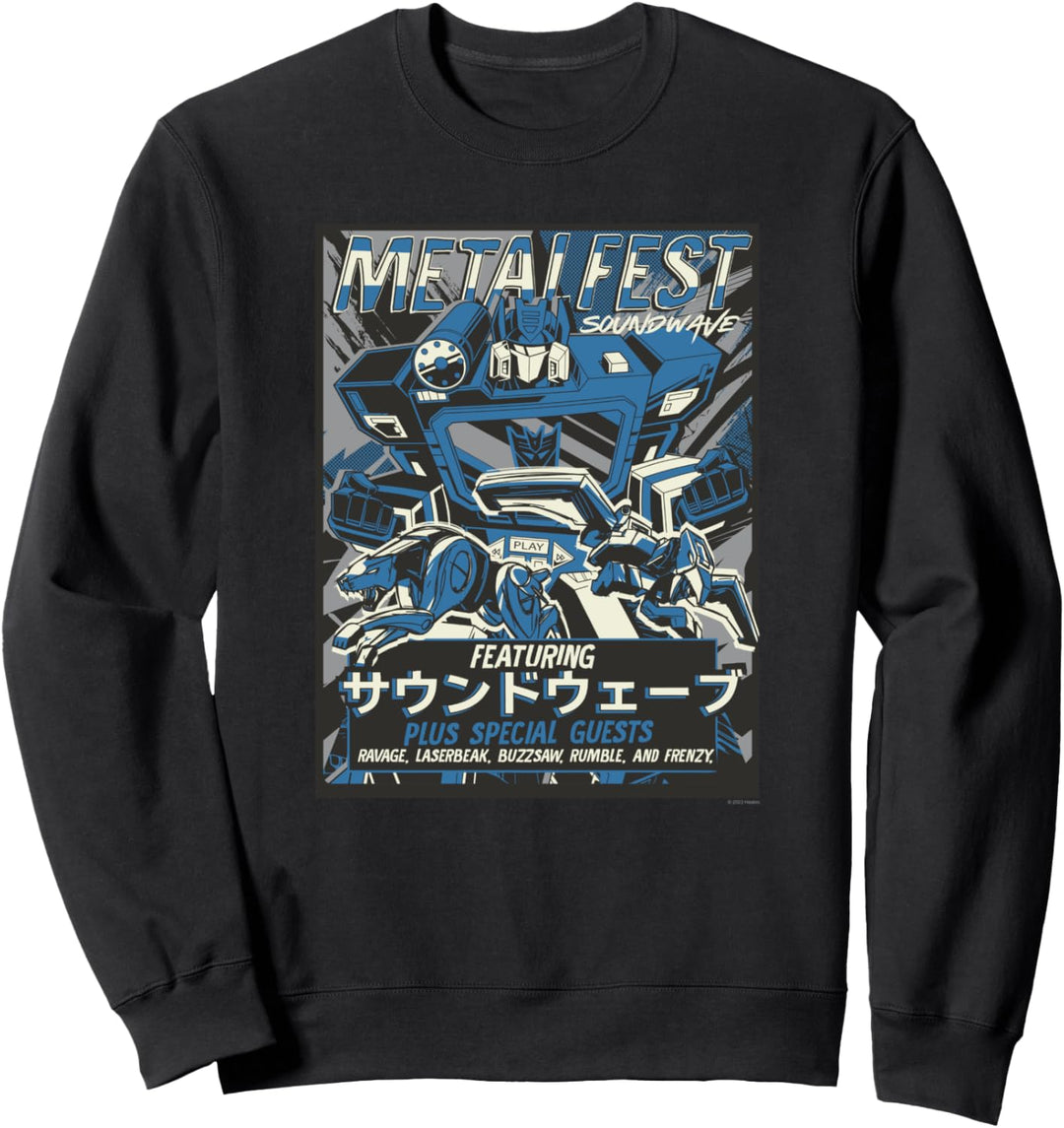 Transformers Metal Fest Soundwave Comic Style Poster Sweatshirt