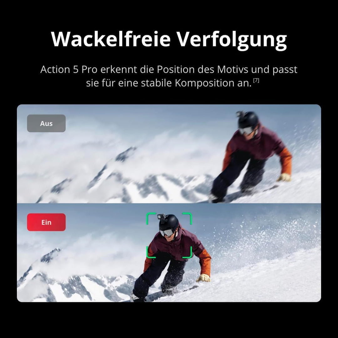 DJI Osmo Action 5 Pro Adventure Combo mit Magnethalterung, Action-Kamera 4K mit 1/1.3" Sensor, 12 St