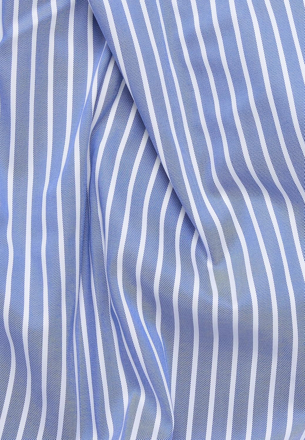 ETERNA Herren bedrucktes Baumwollhemd, Modern Fit 43 Dunkelblau, 43 Dunkelblau