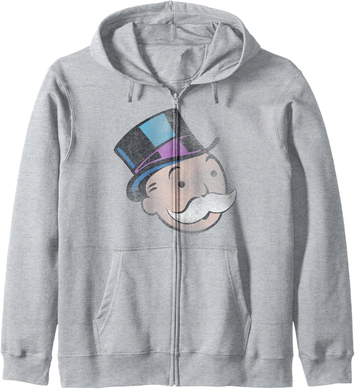 Monopoly 85 Years Rich Uncle Pennybags Big Face Kapuzenjacke