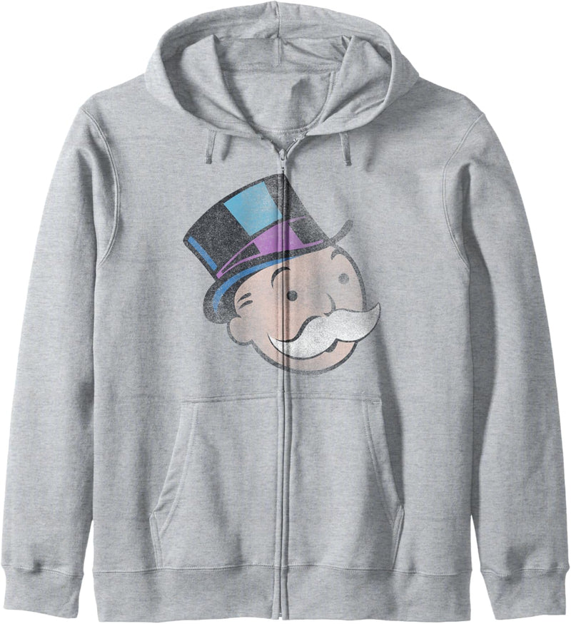Monopoly 85 Years Rich Uncle Pennybags Big Face Kapuzenjacke