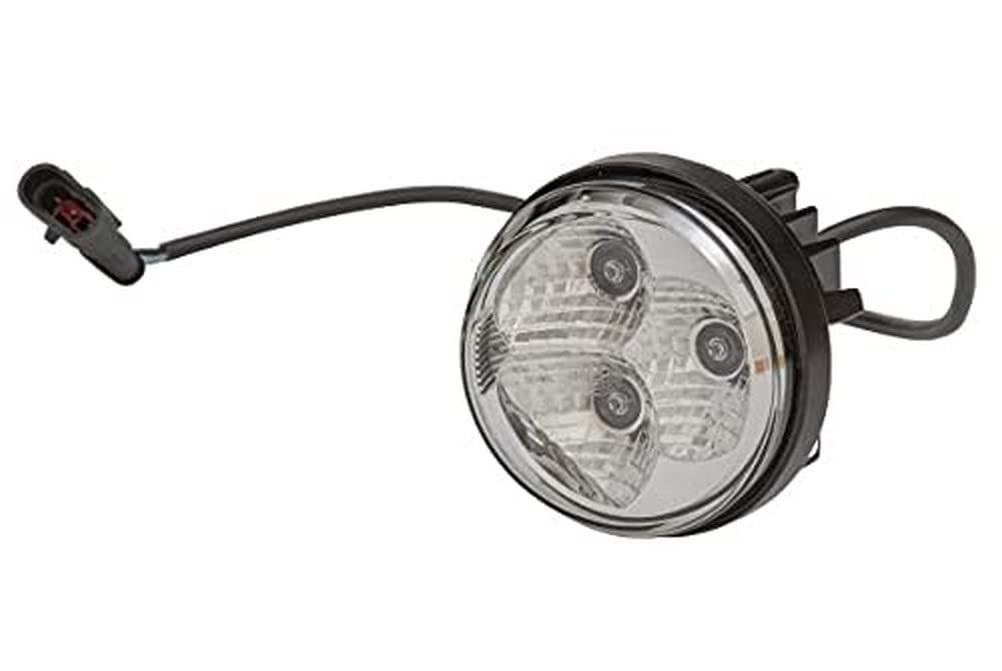 HELLA - LED-Tagfahrleuchte - 90mm - 24/12V - rund - Lichtscheibenfarbe: glasklar - LED-Lichtfarbe: w