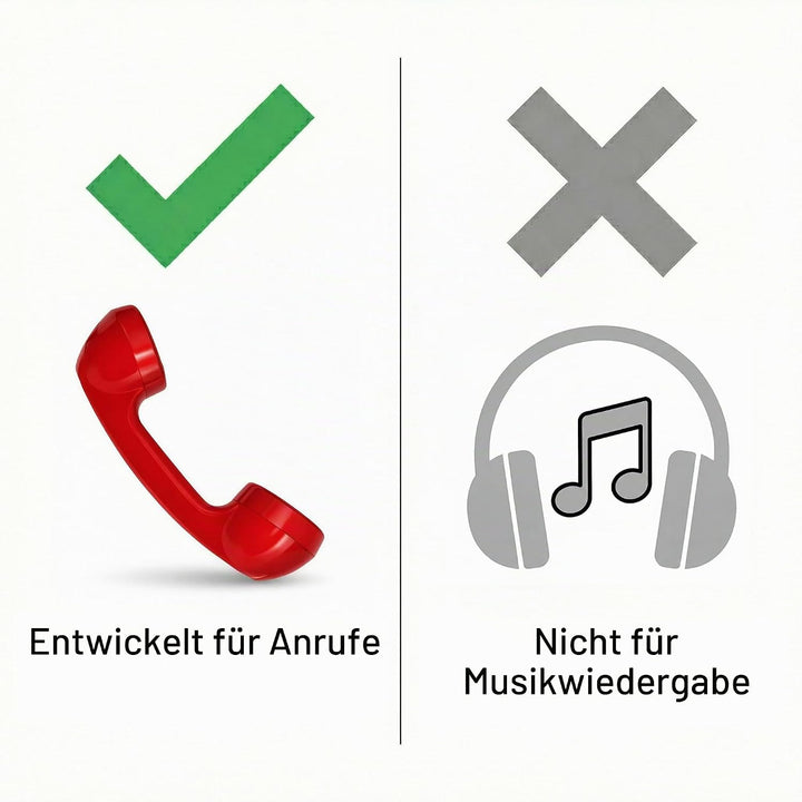 Opis Technology 60s Micro Retro-Telefonhörer für Handy und Smartphone, inkl. aktivem USB-C-Adapter f