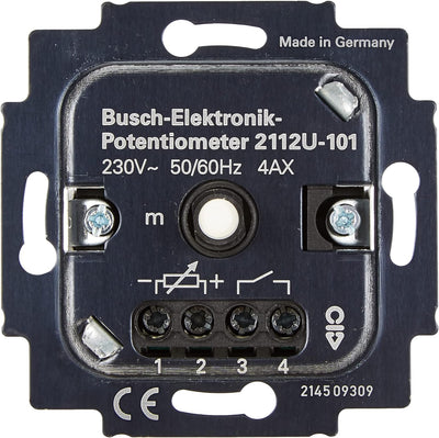 Busch-Jaeger 1307764 2112U-101 Busch-Elektronik-Potenziometer-Einsatz, Schwarz