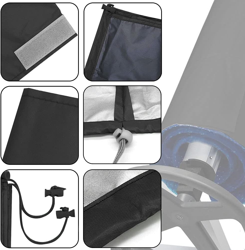 Pool Aufroller Abdeckung Pool Planenaufroller Abdeckung Schwimmbadrolle Abdeckplane Mit Klettverschl