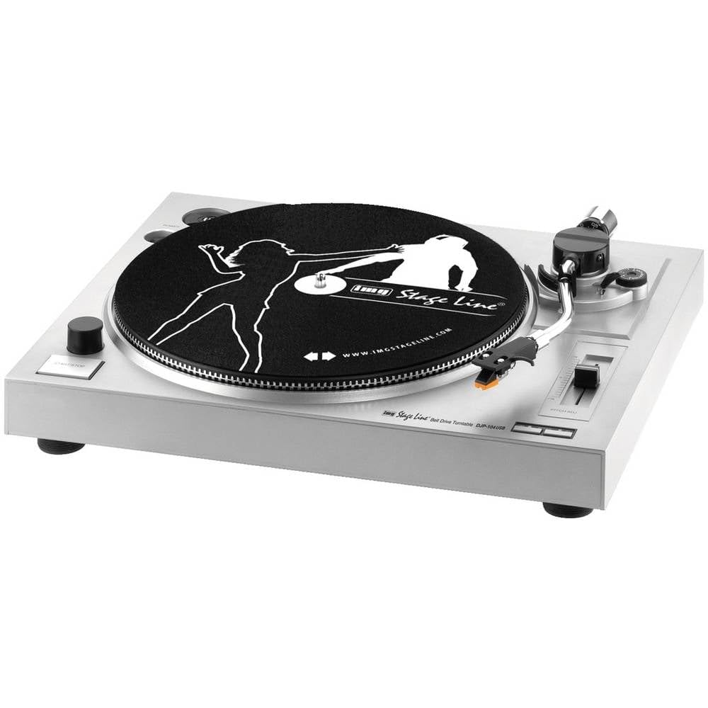 IMG Stageline DJP-104USB Stereo Hi-Fi-Plattenspieler mit USB-Port und integriertem Phono-Vorverstärk