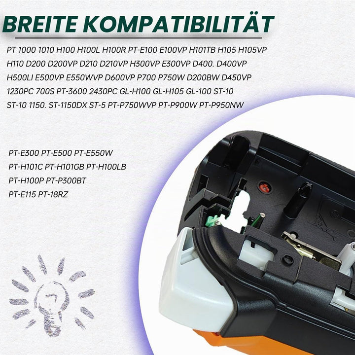 Kompatibel für Brother TZe-FA231 TZe-FA3 TZe-FA3R 12 mm x 3 m, Textil-Schriftband Aufbügelband für B