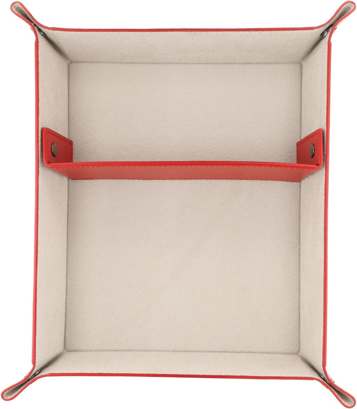 Londo Leder Fernbedienung Organizer und Halter (Rot) &amp; Leder Taschenleerer - Vide Poche - Ledertable