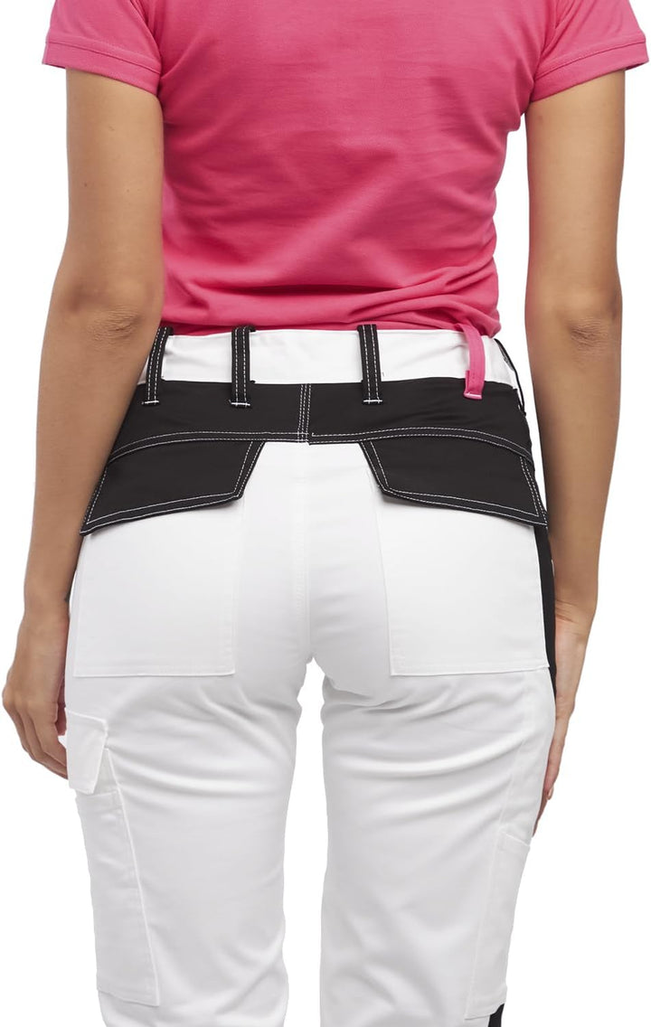 strongAnt Damen Arbeitshose komplett Stretch für Frauen Bundhose mit Kniepolstertaschen Schwarz Grau