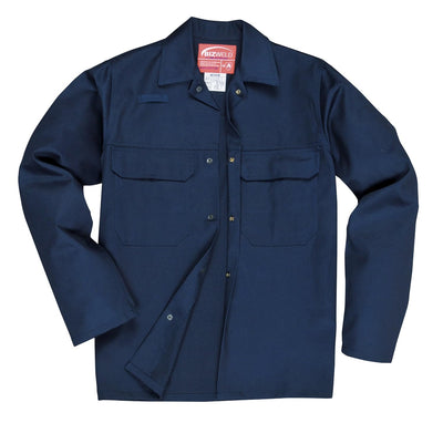 Portwest BIZ2 Herren Flammenresistente Bizweld FR Arbeitsjacke Marine, XS XS marine, XS marine