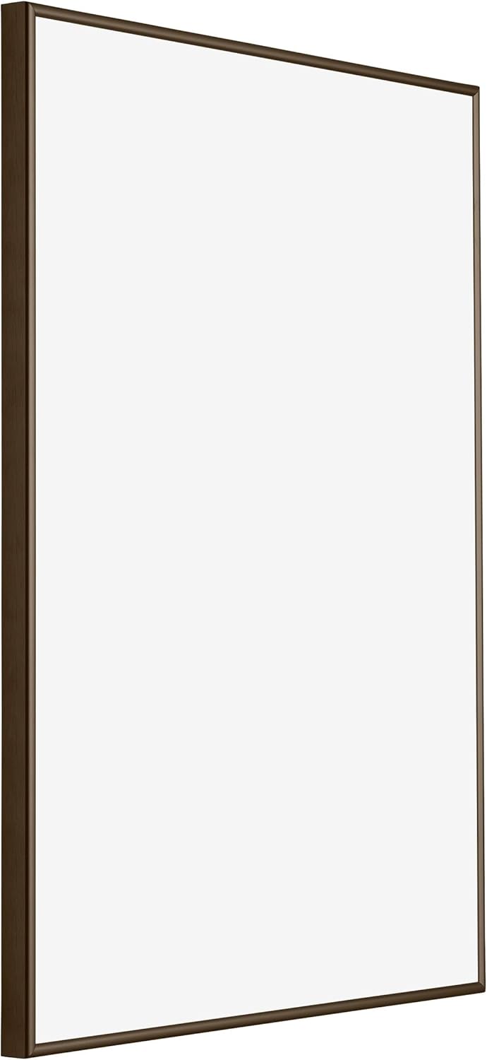 yd. Your Decoration - Bilderrahmen DIN A4 21x29.7 cm - Nussbaum Struktur - Bilderrahmen aus Aluminiu
