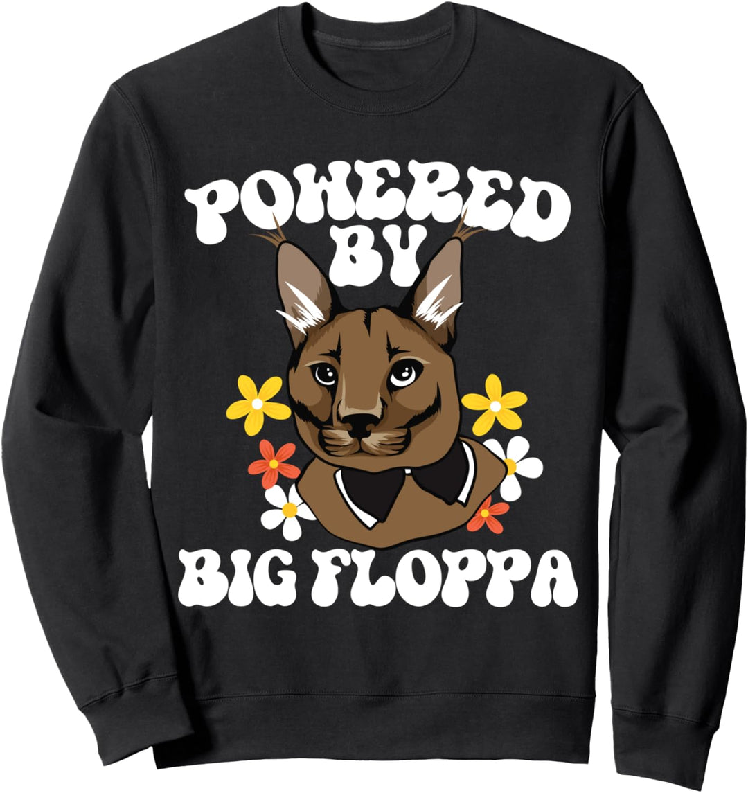 Angetrieben von Big Floppa Bereitgestellt von Big Floppa Caracal Sweatshirt