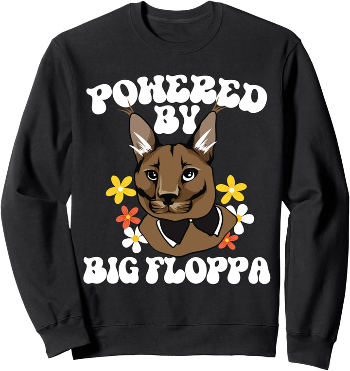 Angetrieben von Big Floppa Bereitgestellt von Big Floppa Caracal Sweatshirt