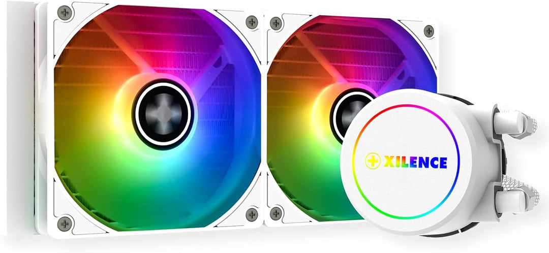 Xilence LQ240.W.ARGB AMD und Intel AiO 240mm Wasserkühlung, 2x 120mm ARGB PWM Lüfter, 300W TDP, tran