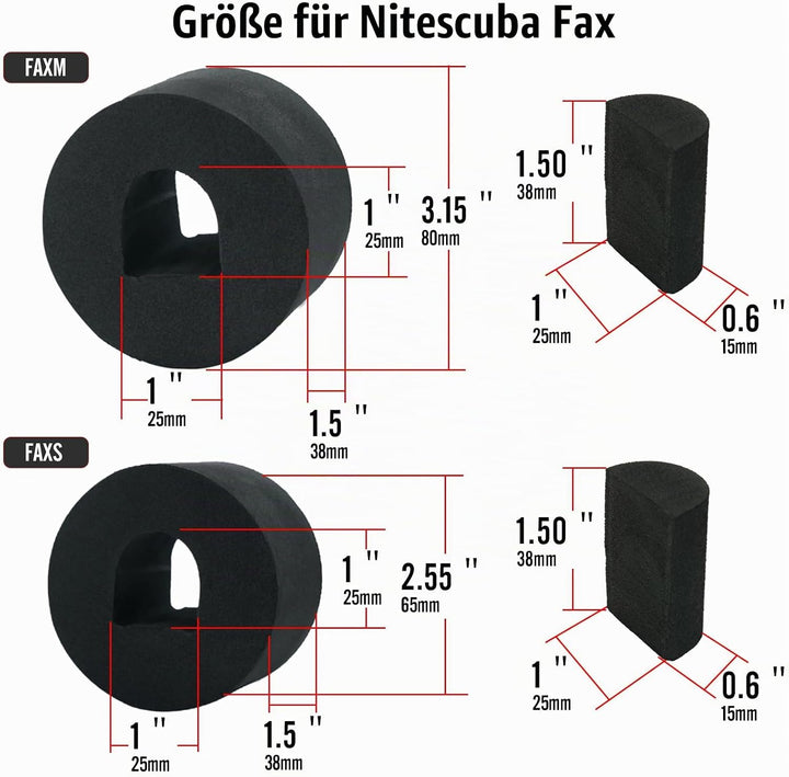 nitescuba FAXS Jumbo Float Kit Auftriebsschwimmer für Ultralight / INON / Sea&amp;Sea Arms/WEEFINE Arms