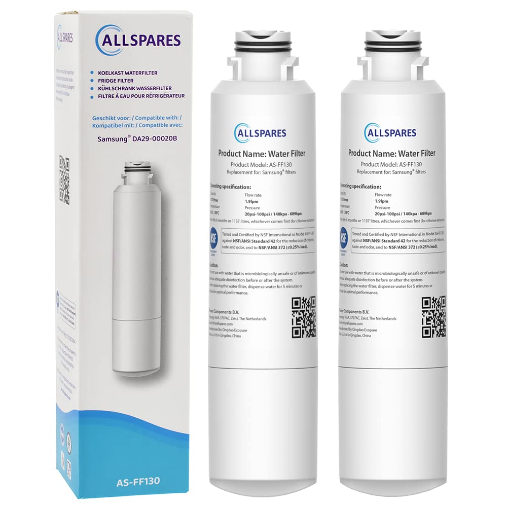 AllSpares Wasserfilter für Kühlschrank geeignet für Samsung DA29-00020B / DA29-00020A / DA29-00019A