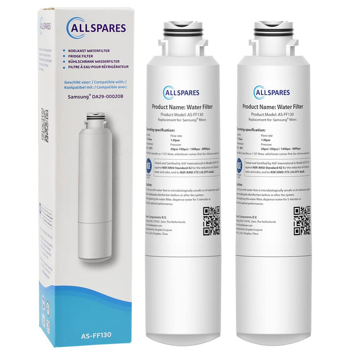 AllSpares Wasserfilter für Kühlschrank geeignet für Samsung DA29-00020B / DA29-00020A / DA29-00019A