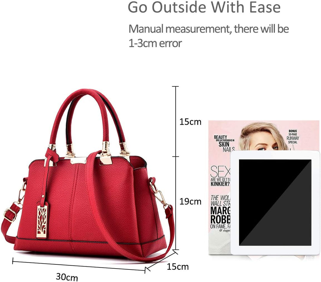 NICOLE & DORIS Damen Handtaschen Elegante Damen Tasche Designe Frauen Umhängetasche PU Weiche Ledert