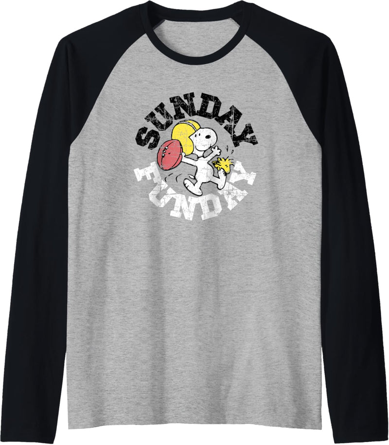 Peanuts Sunday Football Snoopy Raglan