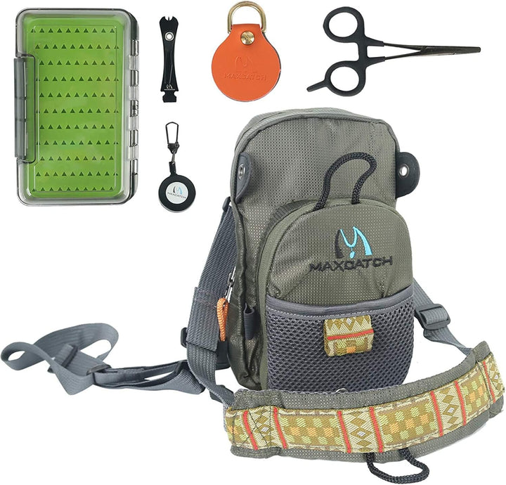 MAXIMUMCATCH Maxcatch Fliegenfischen Brusttasche Superleichte Brustpackung für Fliegenfischen Zubehö