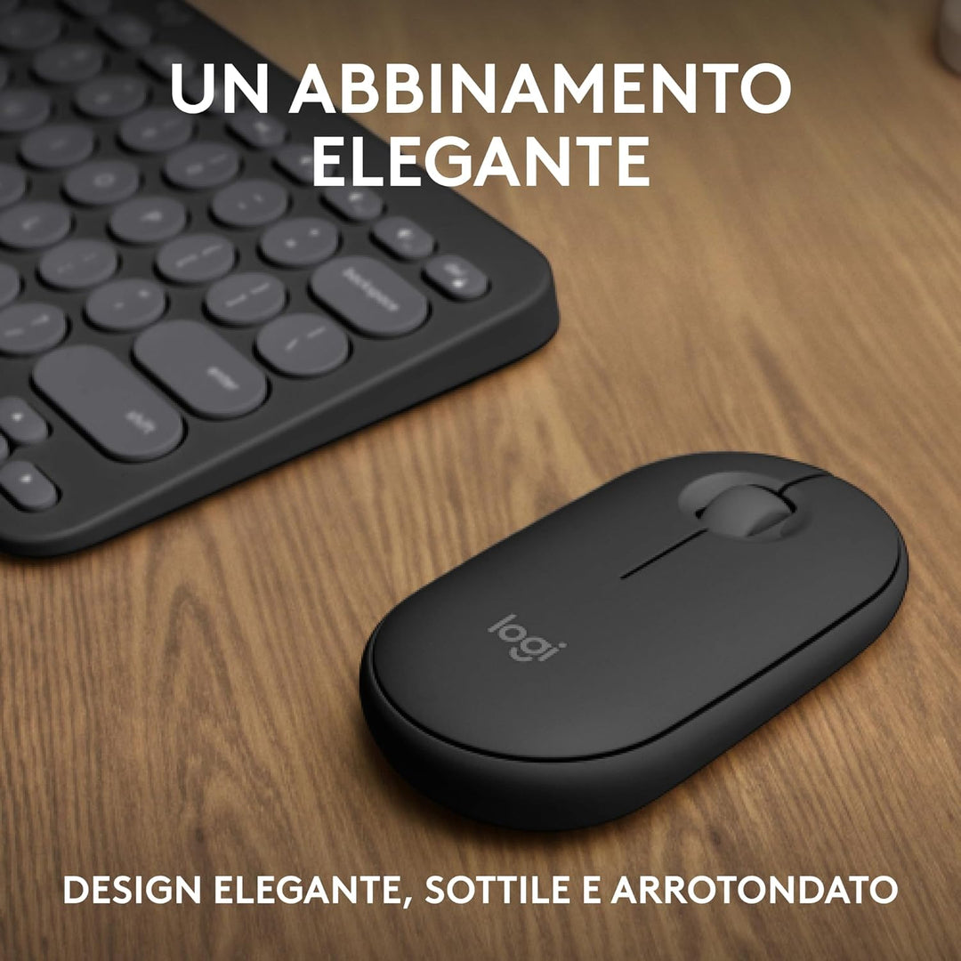 Logitech Pebble 2 Combo - Italienisches QWERTY-Layout, Grafit