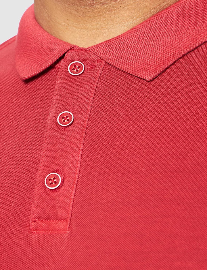 Timezone Herren Vintage Poloshirt T-Shirt XL Lipstick Red, XL Lipstick Red
