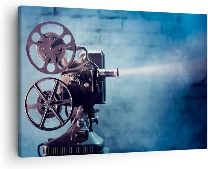 Bilder auf Leinwand Film projektor gedächtnis geschichte Leinwandbild 70x50cm Wandbilder Dekoration