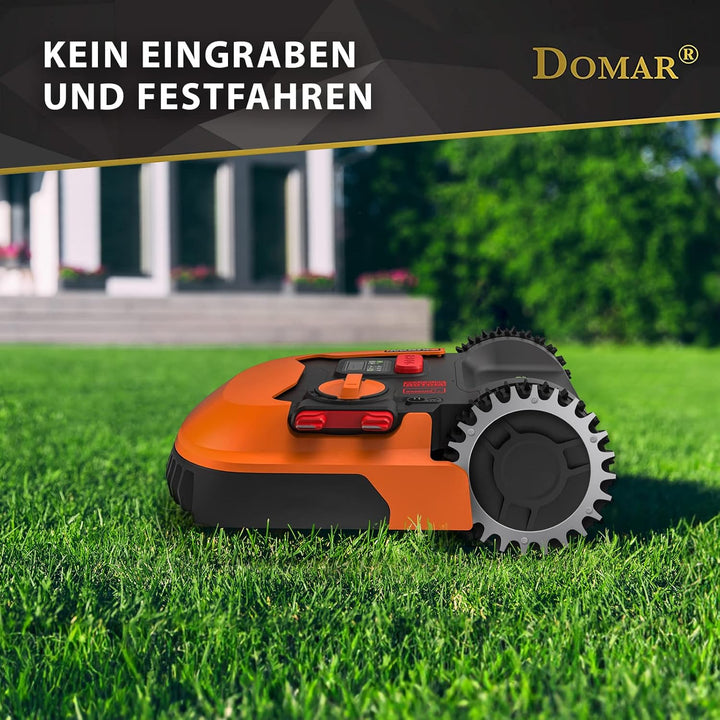 Domar Mähroboter Spikes aus Edelstahl I entgratete Spikes zur Traktionsverbesserung kompatibel mit A