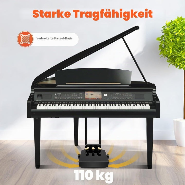 Klavier Extender Pedal Bank für Kinder | Klavier Pedalverlängerung | Höhenverstellbar mit 3 Pedalen