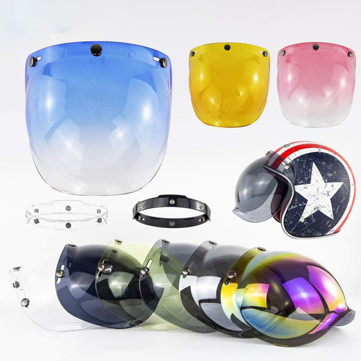 Jethelm Visier Motorrad-Sturzhelm Blase Visier Blase Schild Motorrad Helme Accessorie