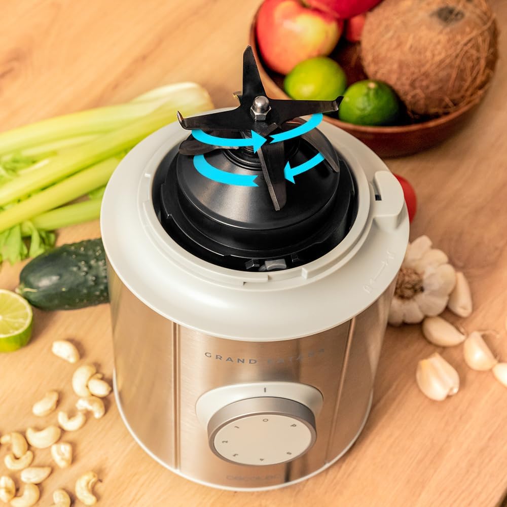 Cecotec Standmixer Grand Katana 2700MAX Total Destroy W. Maximalleistung 2700W, Gegenläufige Technol
