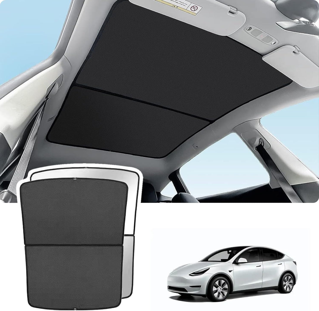 ThinsGo Tesla Model Y Sonnendach Sonnenschutz Abdeckung Blocks UV Strahlen Skylight Sonne UV Schutz