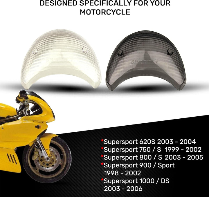 aVDB-moto LED-Bremslicht mit integriertem Blinker kompatibel mit Ducati Supersport 750, 900, 1000 (G