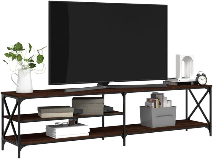 vidaXL TV Schrank, Fernsehschrank mit viel Stauraum, Lowboard für Fernseher Wohnzimmer, Fernsehtisch