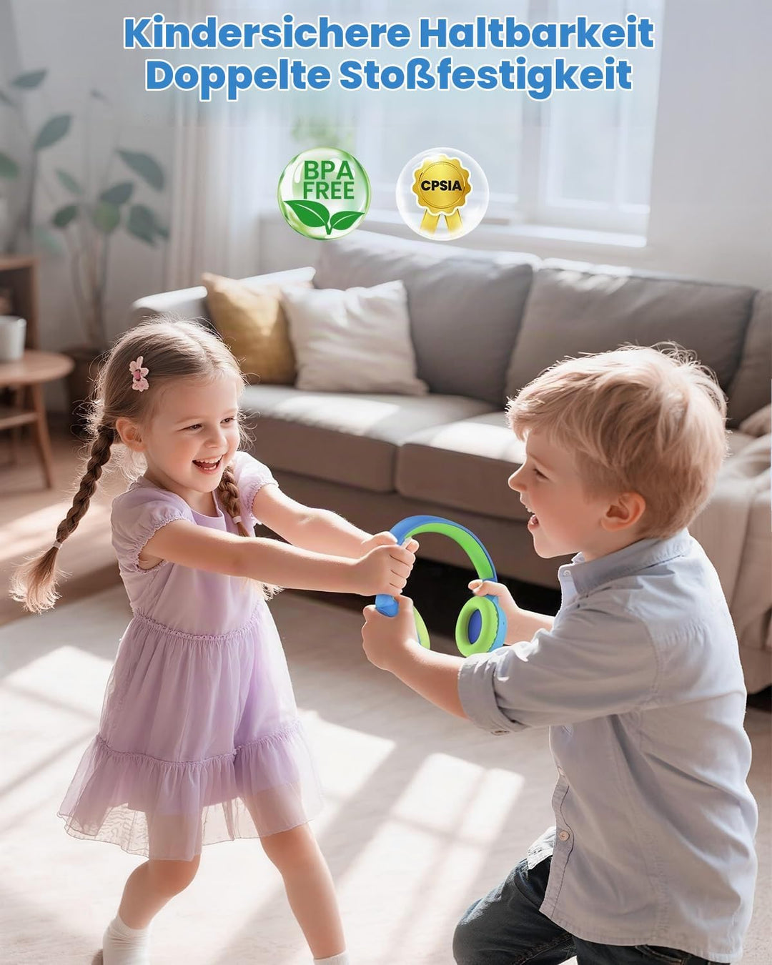 Acer Kinder Bluetooth Kopfhörer, 85/94dB Lautstärkebegrenzer, Faltbare Kabellose Over-Ear-Kopfhörer