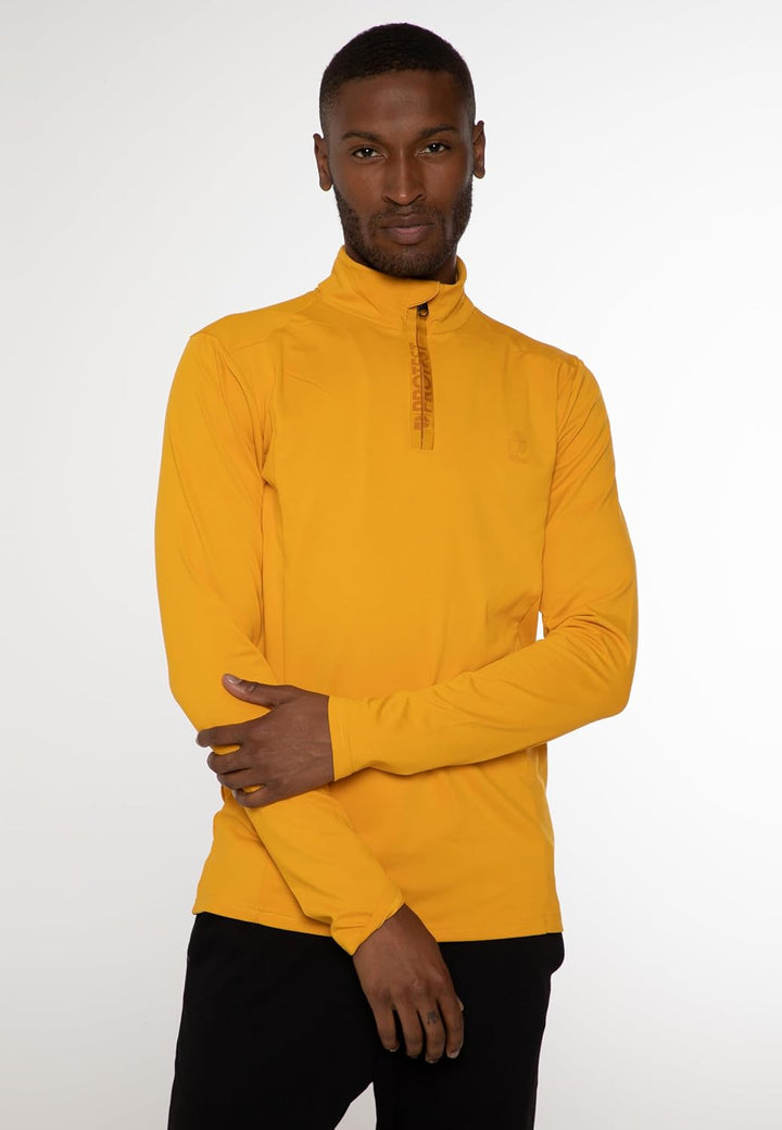 Protest Men Cycling Jersey PRTHINDES L Dark Yellow, L Dark Yellow