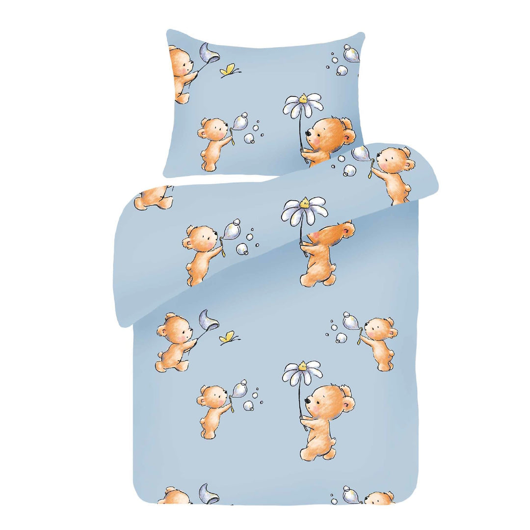 Bestlivings Kinder Bettwäsche 2-TLG (100x135cm / 40x60cm) Bettdecken Set, 100% Baumwolle - Babybettw