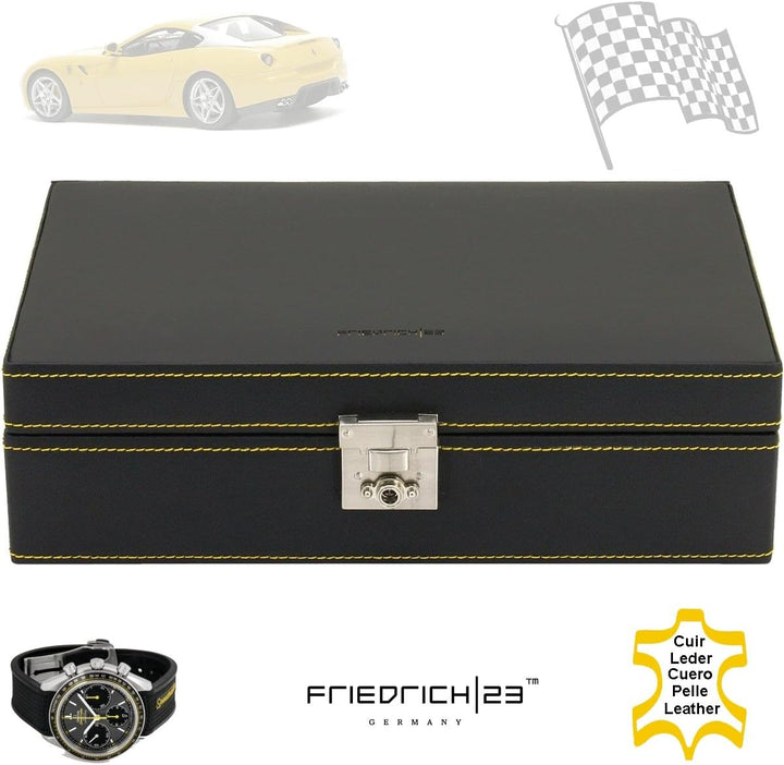 Uhrenbox Friedrich|23 CHRONOS SPORT Uhrenkoffer für 10 Armbanduhren