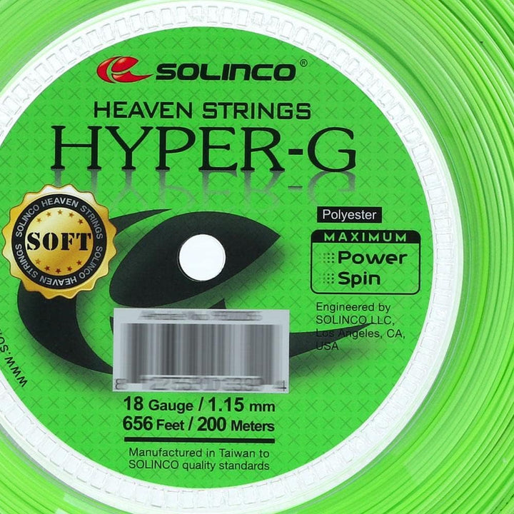 Solinco Hyper-G Soft Tennissaitenrolle 18, 18
